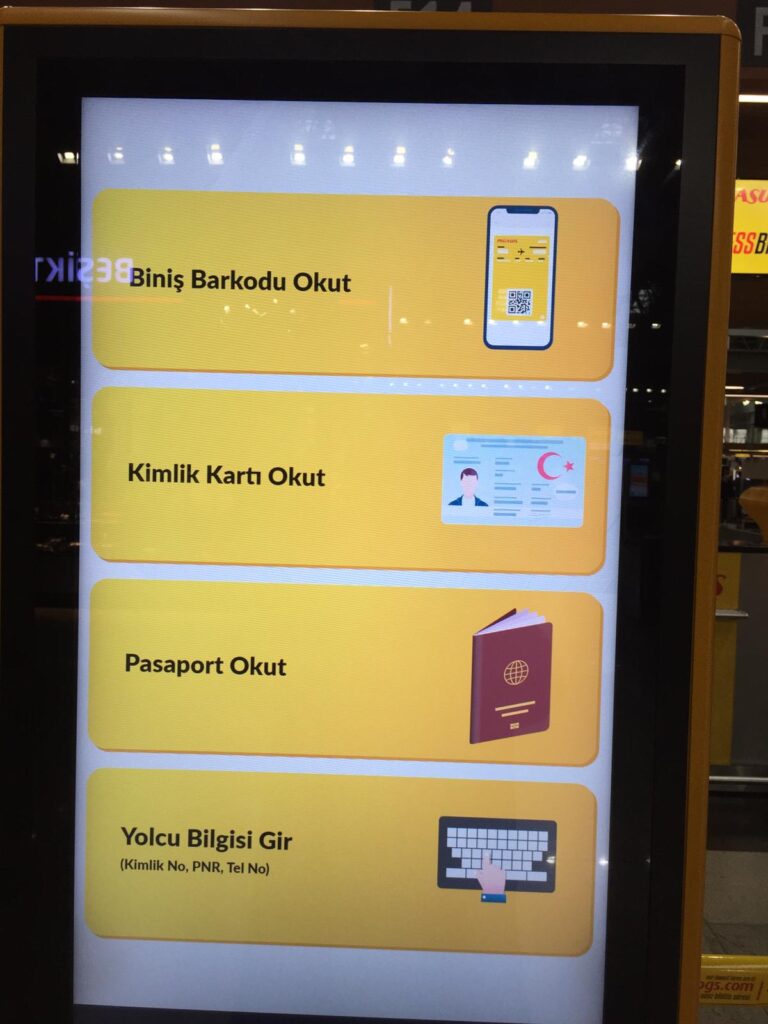 Bankomatta menü seçenekleri ile durumunuza göre işleminize devam edebiliyorsunuz. 