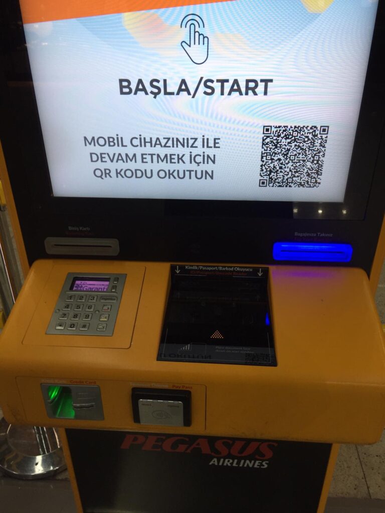 Bankomatı kullanmak için başlat tuşuna basmanız yeterlidir.